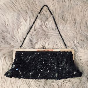 Valerie Stevens Evening Sequins Clutch Bag Purse